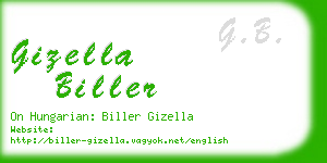 gizella biller business card